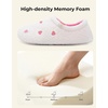 image:imageHomeTop Womens Fuzzy Curly Fur Fleece Lining Memory Foam Loafer SlippersBlushing Heart