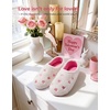 image:imageHomeTop Womens Fuzzy Curly Fur Fleece Lining Memory Foam Loafer SlippersBlushing Heart