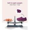 image:imageHomeTop Womens Fuzzy Curly Fur Fleece Lining Memory Foam Loafer SlippersChic Purple Lilac