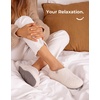 image:imageHomeTop Womens Fuzzy Curly Fur Fleece Lining Memory Foam Loafer SlippersCream White