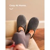 image:imageHomeTop Womens Fuzzy Curly Fur Fleece Lining Memory Foam Loafer SlippersDark Grey