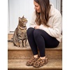 image:imageHomeTop Womens Fuzzy Curly Fur Fleece Lining Memory Foam Loafer SlippersLeopard