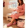 image:imageHomeTop Womens Fuzzy Curly Fur Fleece Lining Memory Foam Loafer SlippersPink
