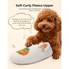 image:imageHomeTop Womens Fuzzy Curly Fur Fleece Lining Memory Foam Loafer SlippersPumpkin Haze