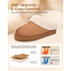 image:imageHomeTop Womens Slipon Slippers Fuzzy House Indoor Outdoor Warm Soft ClogAuburn
