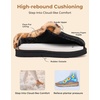 image:imageHomeTop Womens Slipon Slippers Fuzzy House Indoor Outdoor Warm Soft ClogBlack Leopard