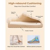 image:imageHomeTop Womens Slipon Slippers Fuzzy House Indoor Outdoor Warm Soft ClogSand