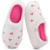 image:imageHomeTop Womens Fuzzy Curly Fur Fleece Lining Memory Foam Loafer SlippersBlushing Heart