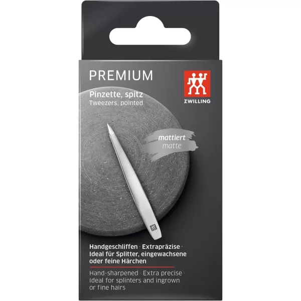 ZWILLING Beauty TWINOX Slant Tip Tweezers, Slanted Tip for Precise Hair Plucking, Durable Stainless-Steel Tweezers, Premium Facial Care, Gold Edition