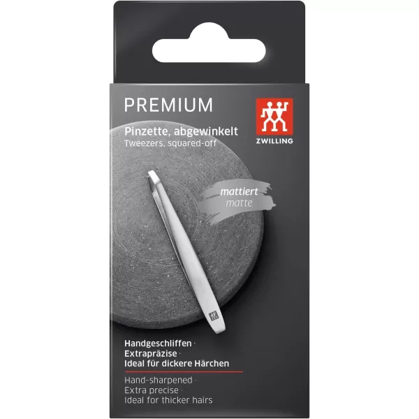 ZWILLING Beauty TWINOX Slant Tip Tweezers, Slanted Tip for Precise Hair Plucking, Durable Stainless-Steel Tweezers, Premium Facial Care, Gold Edition