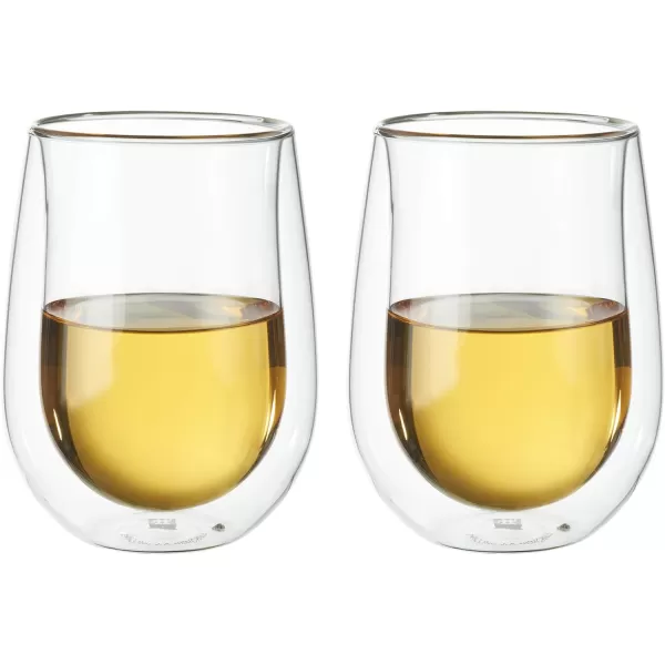 ZWILLING J.A. Henckels Double-Wall Red Wine Glass Set, 12 fl. oz
