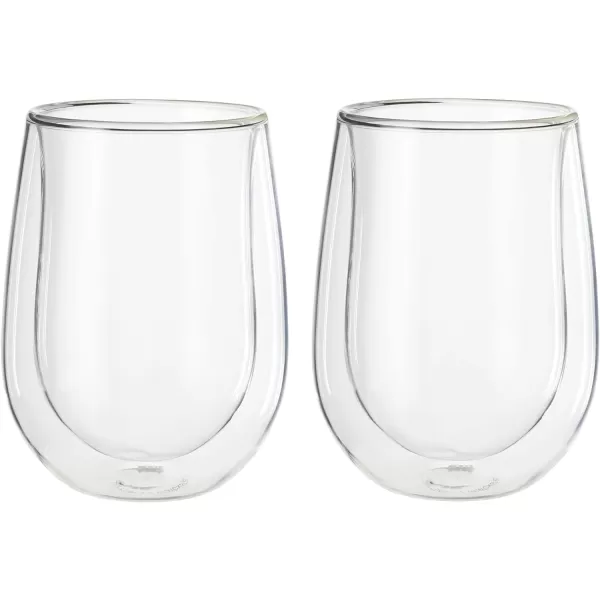 ZWILLING J.A. Henckels Double-Wall Red Wine Glass Set, 12 fl. oz
