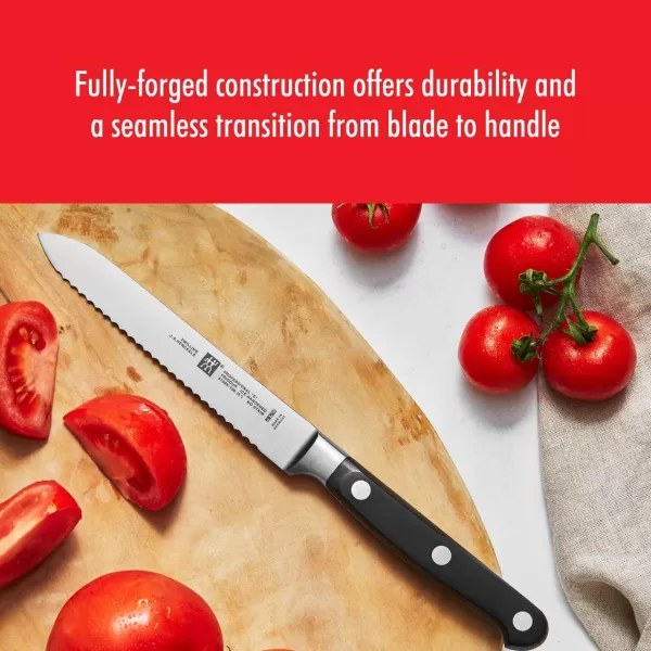 ZWILLING Professional S 7-Piece Razor-Sharp German Block Knife Set With Solid White Rubberwood Block, Made in Company-Owned German Factory with Special Formula Steel perfected for almost 300 Years