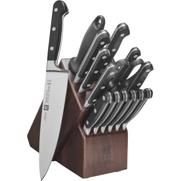 ZWILLING Professional S 7-Piece Razor-Sharp German Block Knife Set With Solid White Rubberwood Block, Made in Company-Owned German Factory with Special Formula Steel perfected for almost 300 Years