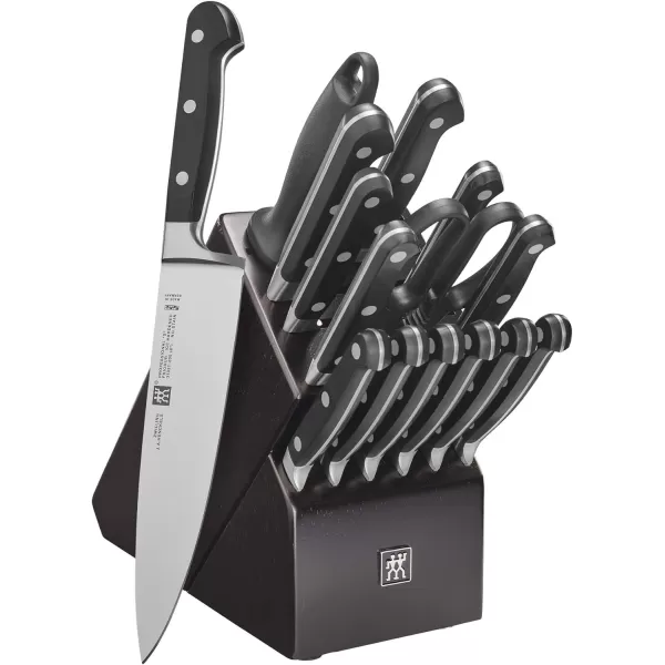 ZWILLING Professional S 7-Piece Razor-Sharp German Block Knife Set With Solid White Rubberwood Block, Made in Company-Owned German Factory with Special Formula Steel perfected for almost 300 Years