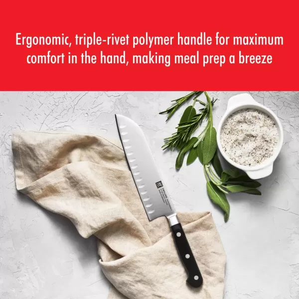 ZWILLING Professional S 7-Piece Razor-Sharp German Block Knife Set With Solid White Rubberwood Block, Made in Company-Owned German Factory with Special Formula Steel perfected for almost 300 Years