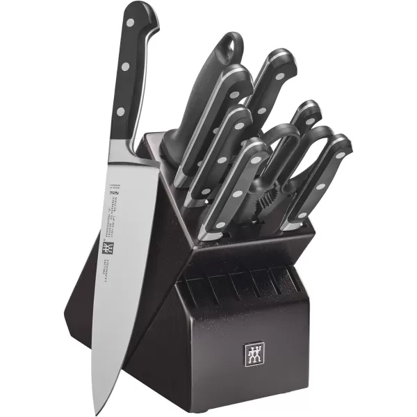 ZWILLING Professional S 7-Piece Razor-Sharp German Block Knife Set With Solid White Rubberwood Block, Made in Company-Owned German Factory with Special Formula Steel perfected for almost 300 Years