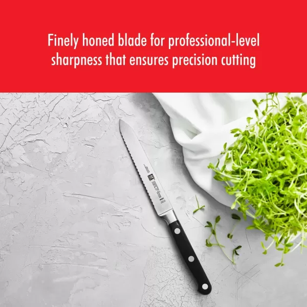 ZWILLING Professional S 7-Piece Razor-Sharp German Block Knife Set With Solid White Rubberwood Block, Made in Company-Owned German Factory with Special Formula Steel perfected for almost 300 Years
