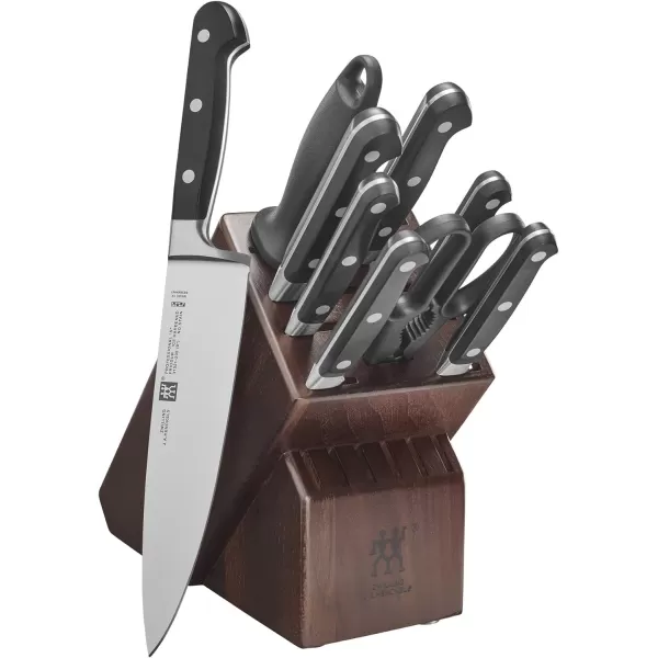 ZWILLING Professional S 7-Piece Razor-Sharp German Block Knife Set With Solid White Rubberwood Block, Made in Company-Owned German Factory with Special Formula Steel perfected for almost 300 Years