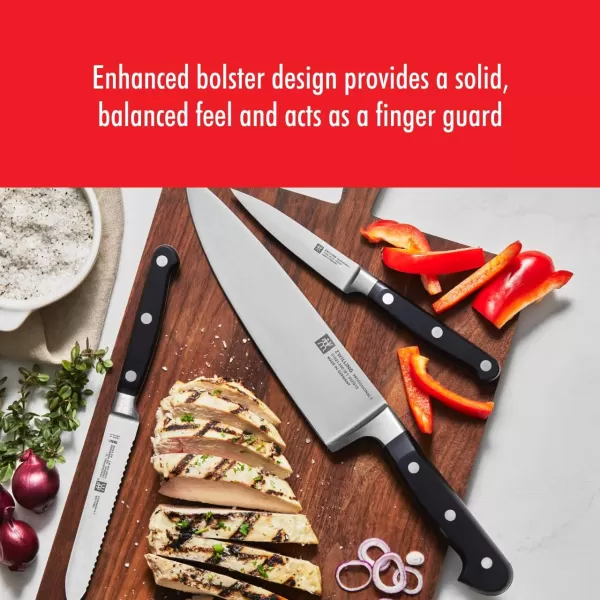 ZWILLING Professional S 7-Piece Razor-Sharp German Block Knife Set With Solid White Rubberwood Block, Made in Company-Owned German Factory with Special Formula Steel perfected for almost 300 Years