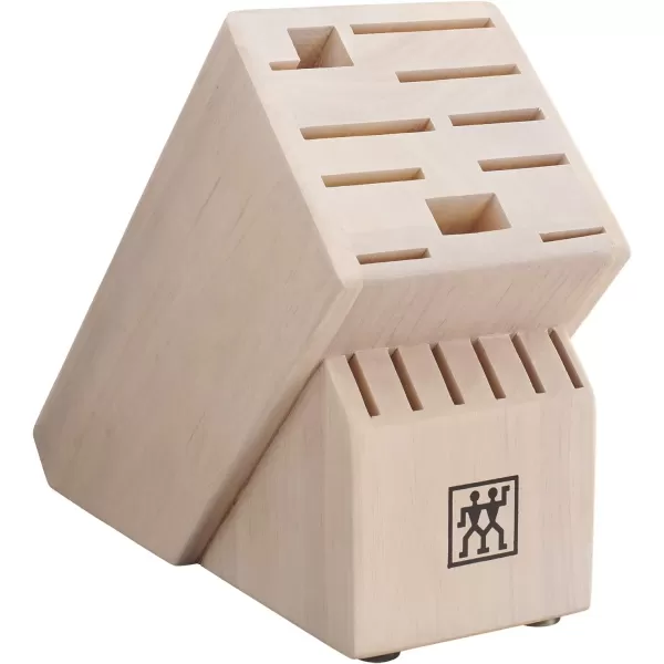 ZWILLING Professional S 7-Piece Razor-Sharp German Block Knife Set With Solid White Rubberwood Block, Made in Company-Owned German Factory with Special Formula Steel perfected for almost 300 Years