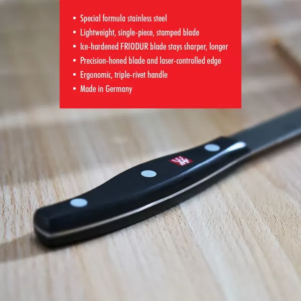 Zwilling J.A. Henckels Twin Signature, Chef Knife, Kitchen Knife, German Knife, 8 Inch, Stainless Steel, Black