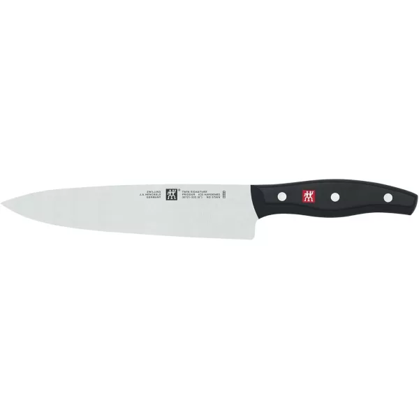 Zwilling J.A. Henckels Twin Signature, Chef Knife, Kitchen Knife, German Knife, 8 Inch, Stainless Steel, Black
