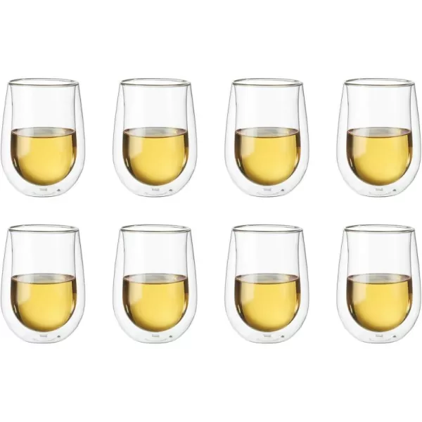ZWILLING J.A. Henckels Double-Wall Red Wine Glass Set, 12 fl. oz