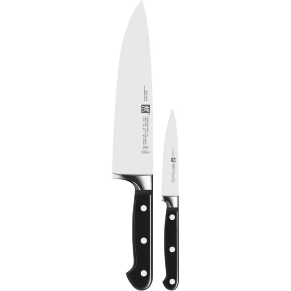 ZWILLING Professional S 2-Piece Razor-Sharp German Chef's Knife Set, Made in Company-Owned German Factory with Special Formula Steel perfected for almost 300 Years, Dishwasher Safe