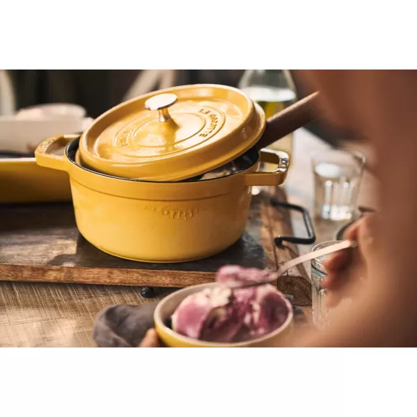 Staub Cast Iron Dutch Oven 5-qt Tall Cocotte, Made in France, Serves 5-6, Matte Black