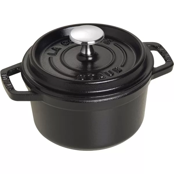 Staub Cast Iron Dutch Oven 5-qt Tall Cocotte, Made in France, Serves 5-6, Matte Black