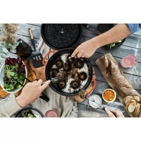 Staub Cast Iron Dutch Oven 5-qt Tall Cocotte, Made in France, Serves 5-6, Matte Black