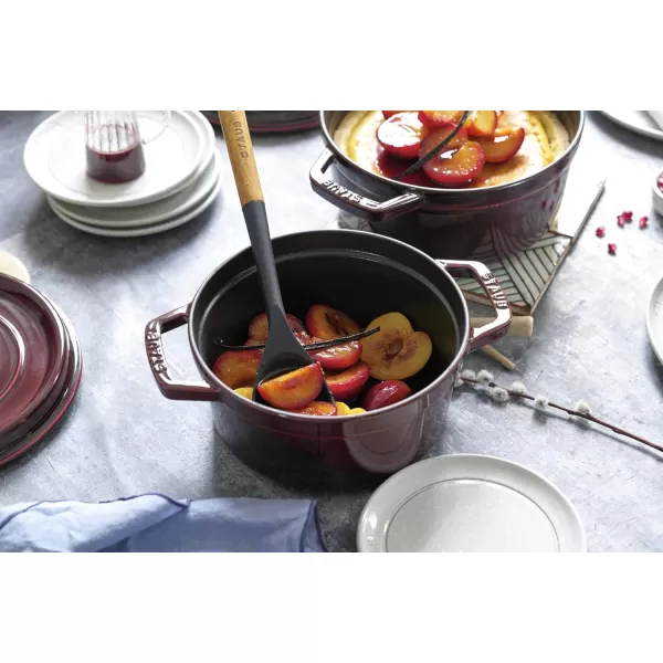 Staub Cast Iron Dutch Oven 5-qt Tall Cocotte, Made in France, Serves 5-6, Matte Black