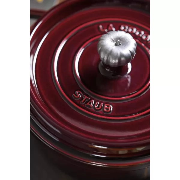 Staub Cast Iron Dutch Oven 5-qt Tall Cocotte, Made in France, Serves 5-6, Matte Black