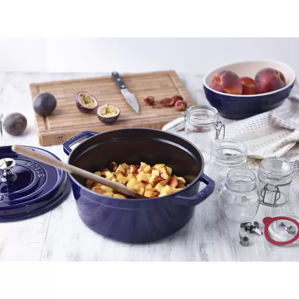 Staub Cast Iron Dutch Oven 5-qt Tall Cocotte, Made in France, Serves 5-6, Matte Black
