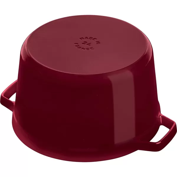 Staub Cast Iron Dutch Oven 5-qt Tall Cocotte, Made in France, Serves 5-6, Matte Black
