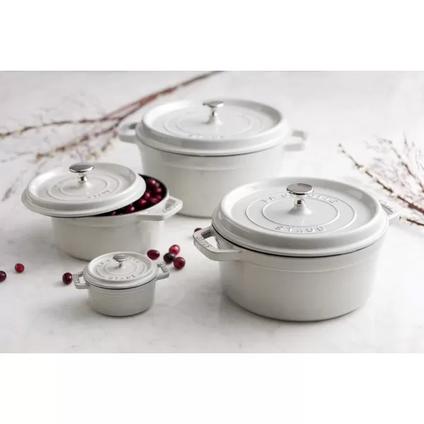 Staub Cast Iron Dutch Oven 5-qt Tall Cocotte, Made in France, Serves 5-6, Matte Black