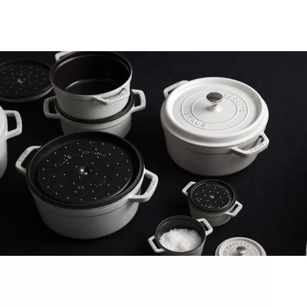 Staub Cast Iron Dutch Oven 5-qt Tall Cocotte, Made in France, Serves 5-6, Matte Black