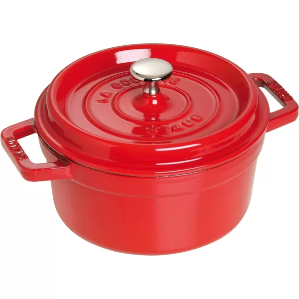 Staub Cast Iron Dutch Oven 5-qt Tall Cocotte, Made in France, Serves 5-6, Matte Black