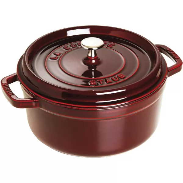 Staub Cast Iron Dutch Oven 5-qt Tall Cocotte, Made in France, Serves 5-6, Matte Black