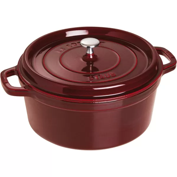 Staub Cast Iron Dutch Oven 5-qt Tall Cocotte, Made in France, Serves 5-6, Matte Black