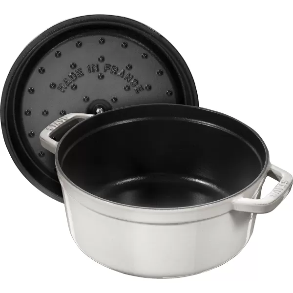 Staub Cast Iron Dutch Oven 5-qt Tall Cocotte, Made in France, Serves 5-6, Matte Black