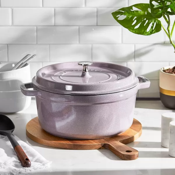 Staub Cast Iron Dutch Oven 5-qt Tall Cocotte, Made in France, Serves 5-6, Matte Black