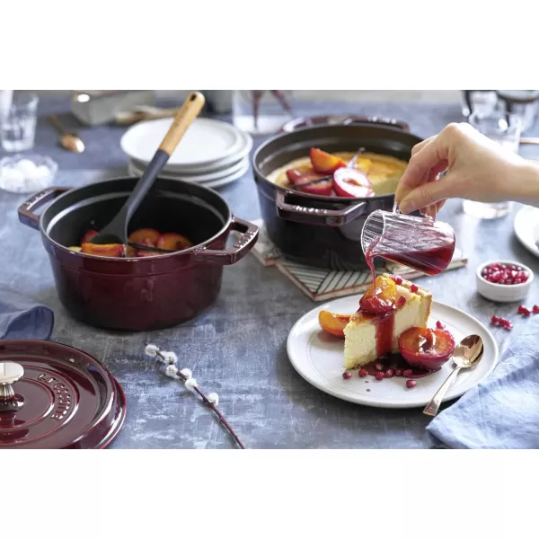 Staub Cast Iron Dutch Oven 5-qt Tall Cocotte, Made in France, Serves 5-6, Matte Black