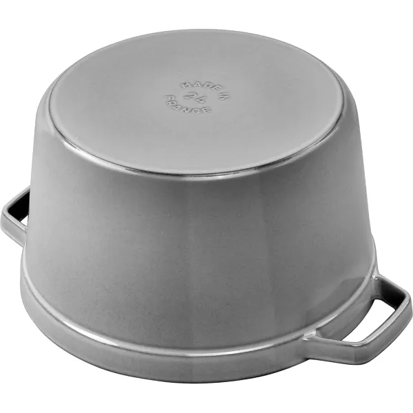 Staub Cast Iron Dutch Oven 5-qt Tall Cocotte, Made in France, Serves 5-6, Matte Black