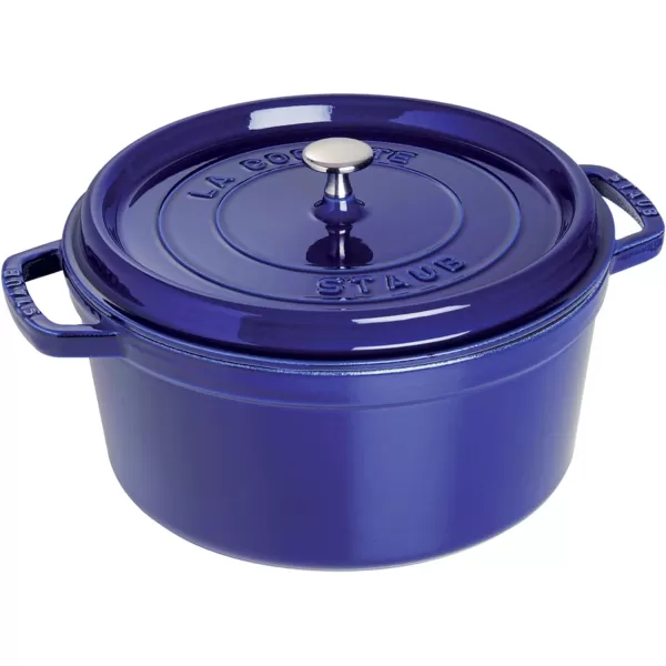 Staub Cast Iron Dutch Oven 5-qt Tall Cocotte, Made in France, Serves 5-6, Matte Black