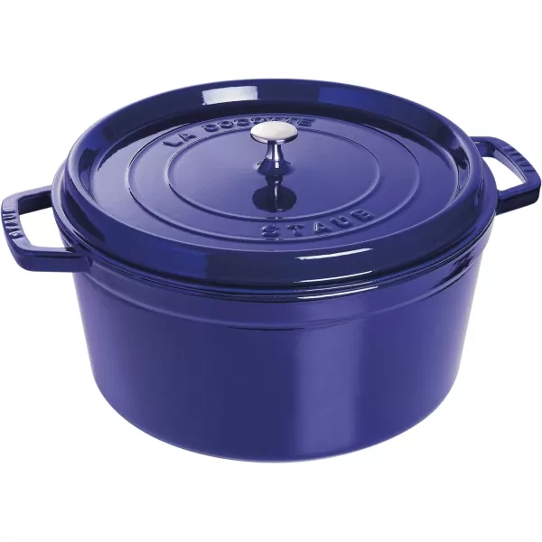 Staub Cast Iron Dutch Oven 5-qt Tall Cocotte, Made in France, Serves 5-6, Matte Black