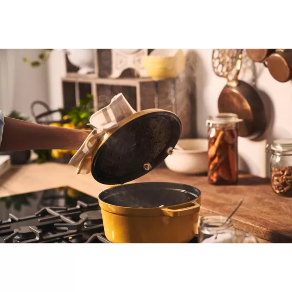 Staub Cast Iron Dutch Oven 5-qt Tall Cocotte, Made in France, Serves 5-6, Matte Black
