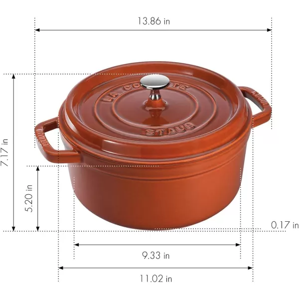 Staub Cast Iron Dutch Oven 5-qt Tall Cocotte, Made in France, Serves 5-6, Matte Black
