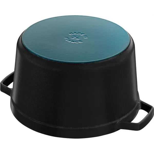 Staub Cast Iron Dutch Oven 5-qt Tall Cocotte, Made in France, Serves 5-6, Matte Black